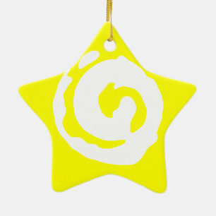 Stjärna med Koru-symbol Julgransprydnad Keramik