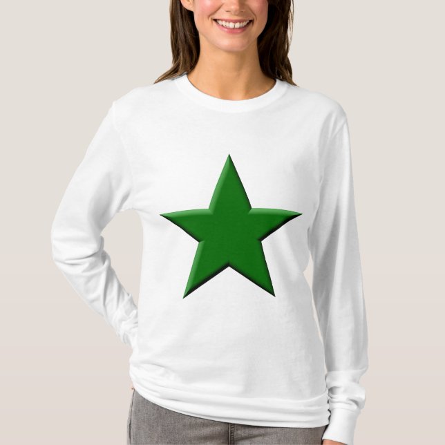 Stjärna - Mörk grönt Tee (Framsida)