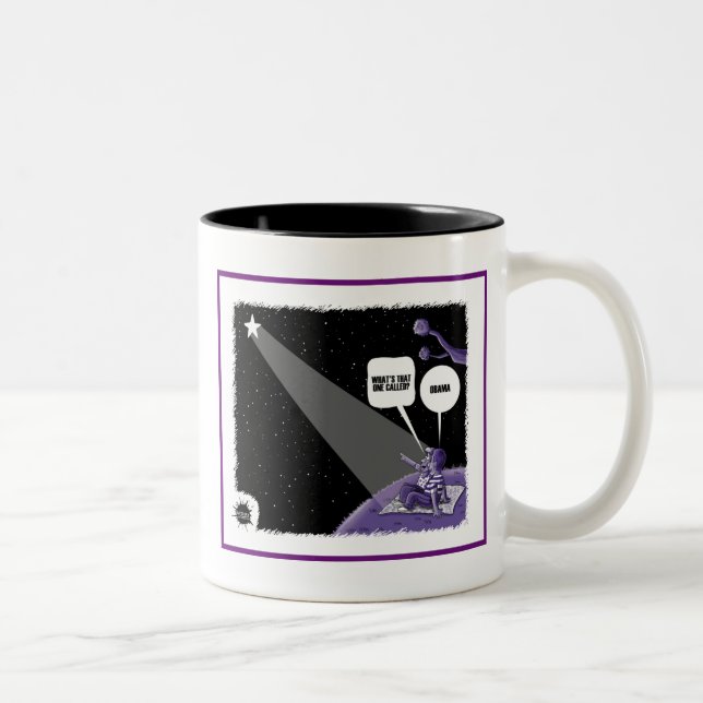 STJÄRNA - OBAMA Två-Tonad MUGG (Höger)