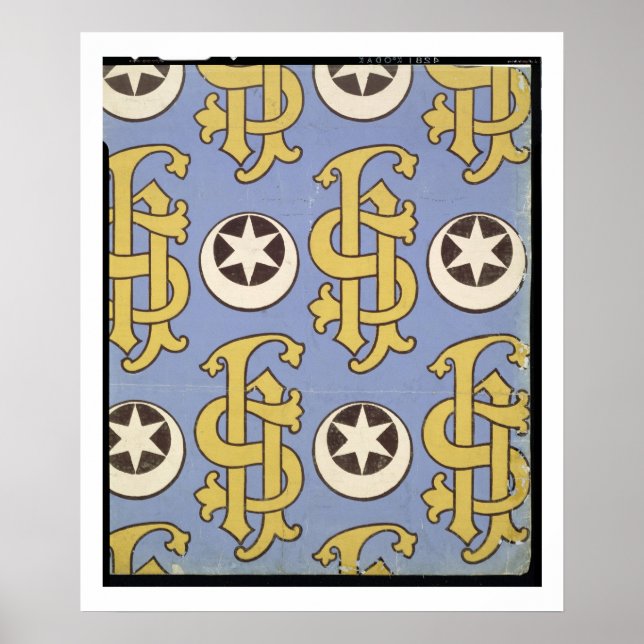 Stjärna- och Clef-design i tapet Poster (Framsidan)