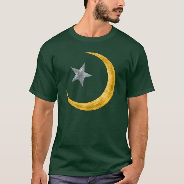 Stjärna och växande metalliska T-tröja T Shirt (Framsida)