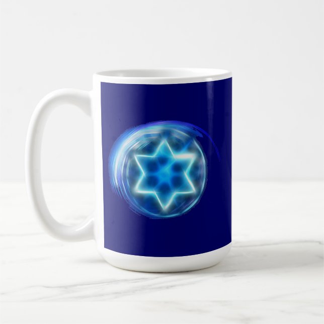 Stjärna omringad kaffemugg (Vänster)