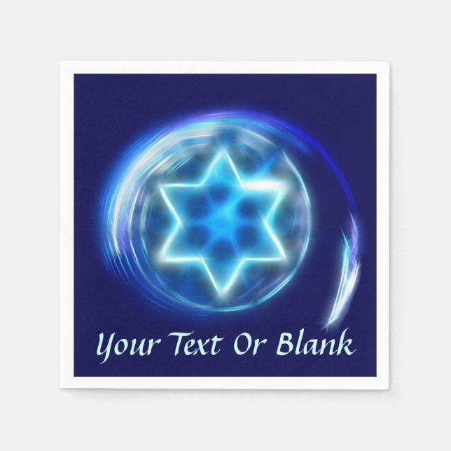 Stjärna omringad pappersservett (Framsidan)