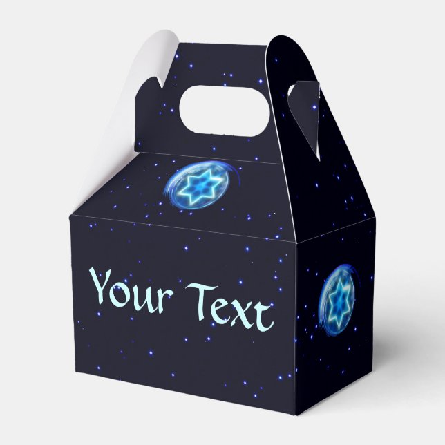 Stjärna omringad presentaskar (Framsidan Sidan)