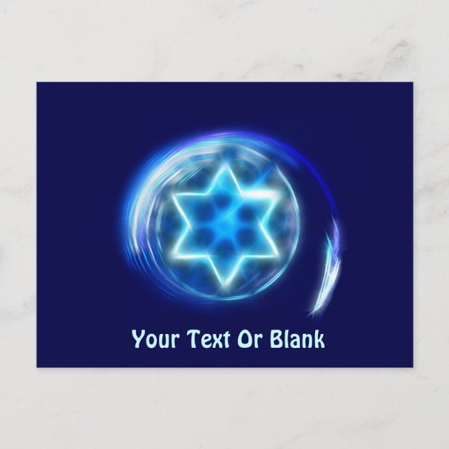 Stjärna omringad vykort (Framsida)