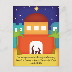 Stjärna över Bethlehem julNativity Helg Vykort