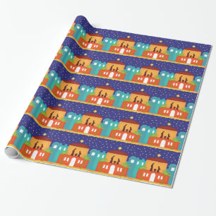 Stjärna över Bethlehem julNativity Presentpapper