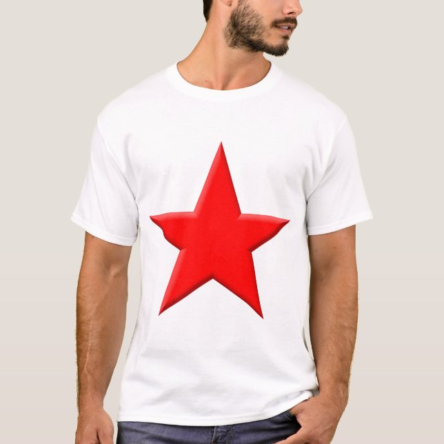 Stjärna - röd tee (Framsida)