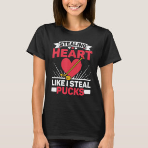 Stjärna som jag Steal Pucks Hockey Player_1 T Shirt