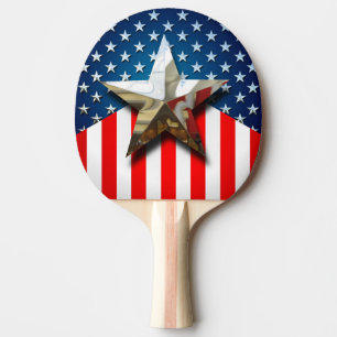 Stjärna-Spangled stil Pingisracket