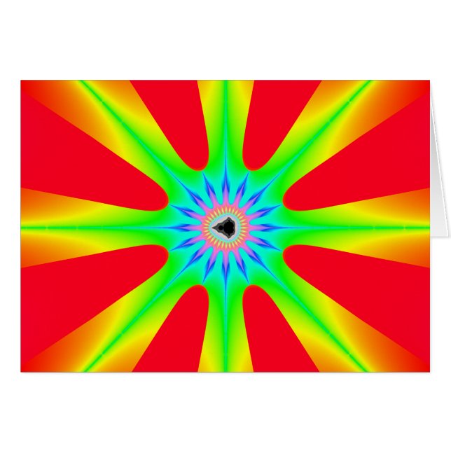 Stjärna - spärrkort hälsningskort (Framsidan Horizontal)