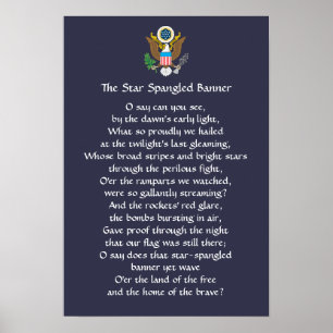 Stjärna-spridd banderoll Poster