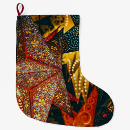 Stjärna Stor Julstrumpa