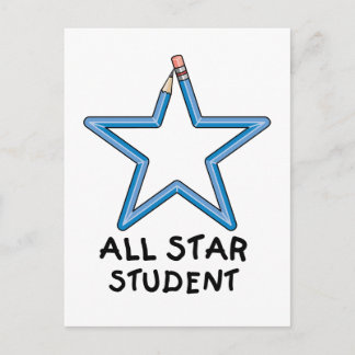 Stjärna Student-vykort Vykort