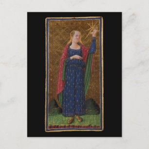 Stjärna-Tarot-kortet Vykort