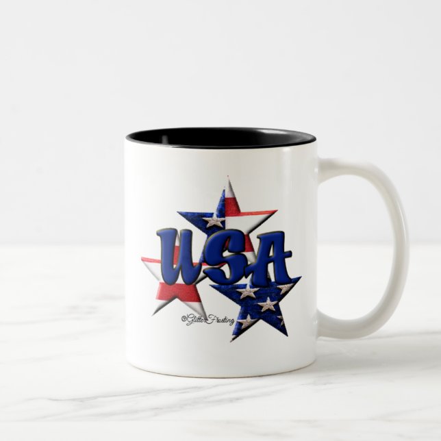 Stjärna USA Två-Tonad Mugg (Höger)