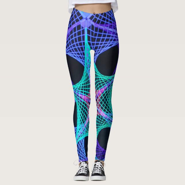 stjärna-webben leggings (Framsida)