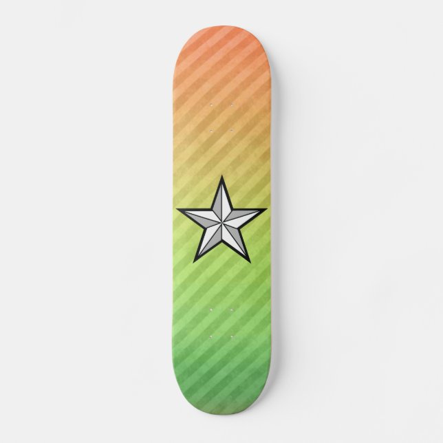 Stjärnadesign Skateboard Bräda 20,5 Cm (Framsida)