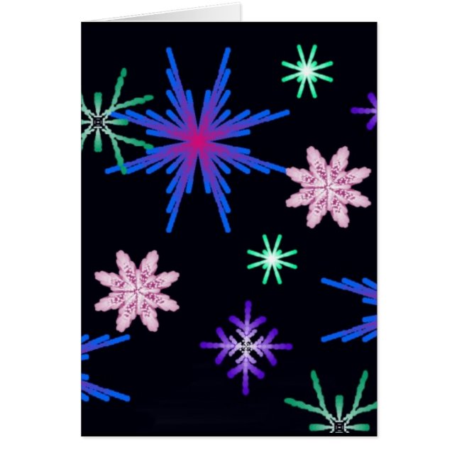 Stjärnadesigner Hälsningskort (Framsidan)