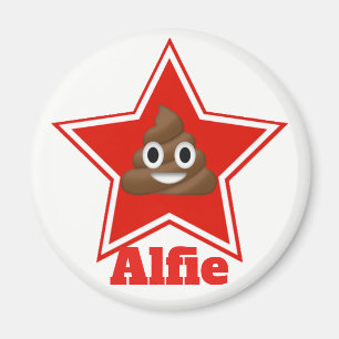 StjärnaEmoji bajs Personnalised Magnet