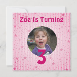 Stjärnafödelsedaginbjudan Inbjudningar