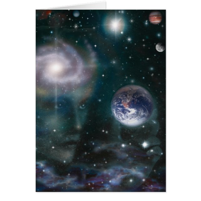 Stjärnagudinna Hälsningskort (Framsidan)