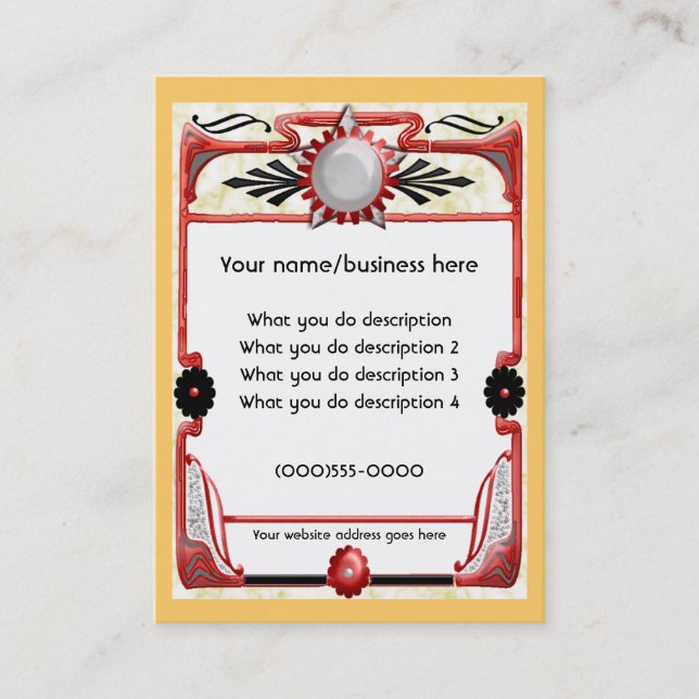 stjärnakort visitkort (Framsida)