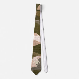 Stjärnamärkre på Burlapkamouflagestil Slips