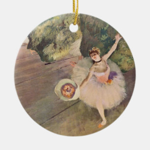 Stjärnan av baletten av Edgar Degas Julgransprydnad Keramik