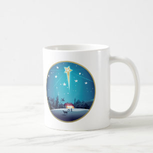 Stjärnan av Bethlehem. Julgåvamuggar Kaffemugg