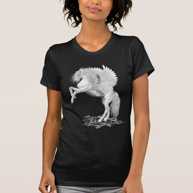 Stjärnan avfyrar. fantasihäst t shirt (Framsida)
