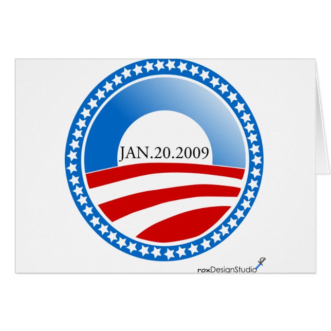 Stjärnan cirklar hälsningskort (Framsidan Horizontal)