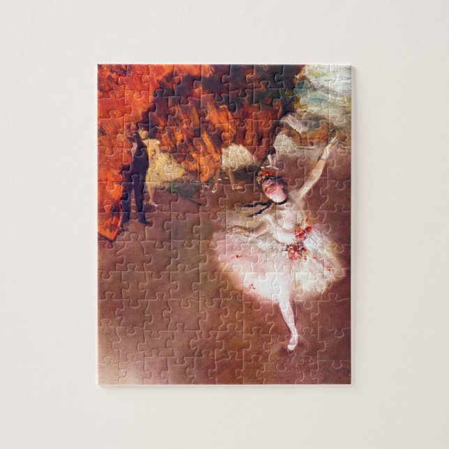 Stjärnan (dansare på arrangera) vid Edgar Degas Pussel (Vertikal)
