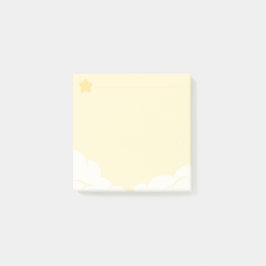 stjärnan noterar vaddera-Gult Post-it Block