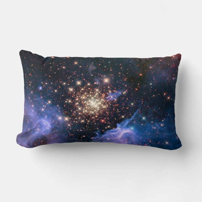 Stjärnan samla i en klunga NGC 3603 (Hubble) Lumbarkudde (Framsida)