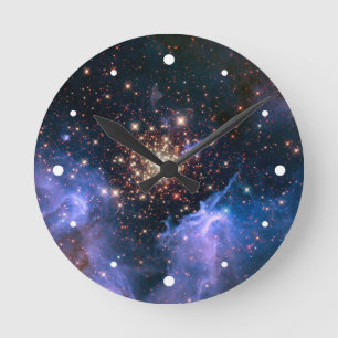 Stjärnan samla i en klunga NGC 3603 (Hubble) Rund Klocka