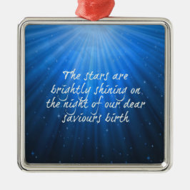 Stjärnan som sminkar ljus på den bästa saftfödseln julgransprydnad metall