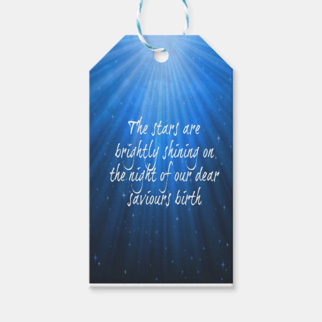 Stjärnan som sminkar ljus på den bästa saftfödseln presentetikett (Framsidan)