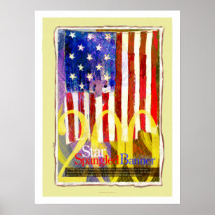 Stjärnan Spangled den Bicentennial affischen för Poster