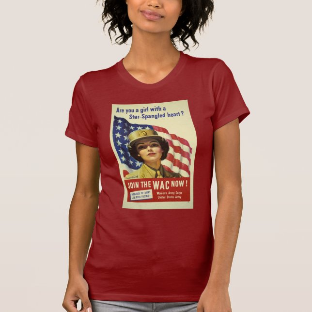 Stjärnan Spangled hjärta T Shirt (Framsida)