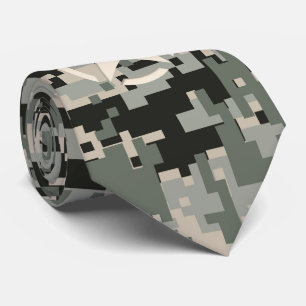 Stjärnan stencilerar stads- Digital Camo för Slips