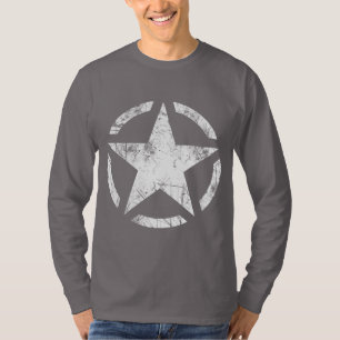 Stjärnan stencilerar vintageGrungestil Tee Shirt