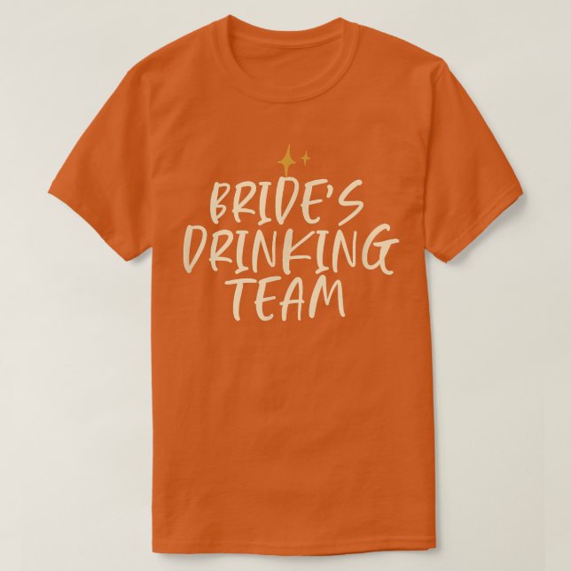 Stjärnans roliga vän som säger brudens drickande t shirt (Design framsida)