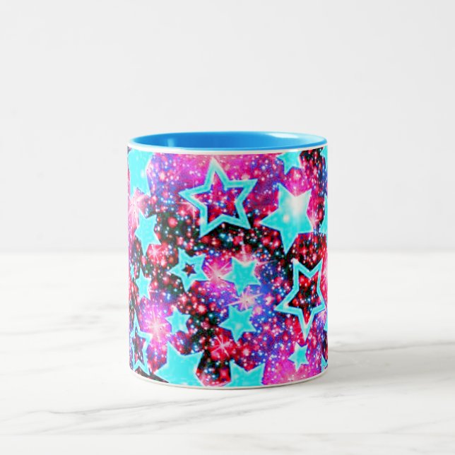 Stjärnar två tonade kaffe och te kopp. Två-Tonad mugg (Center)