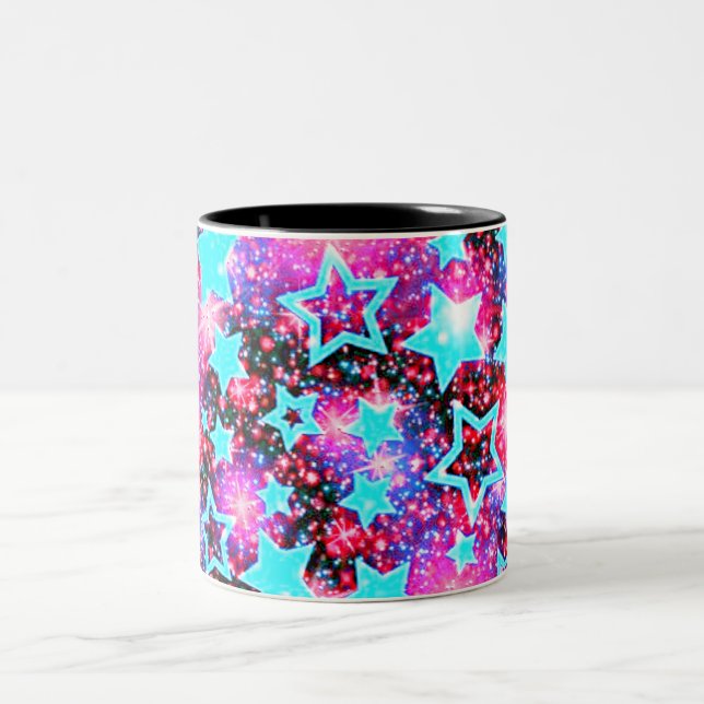 Stjärnar två tonade kaffe och te kopp. Två-Tonad mugg (Center)