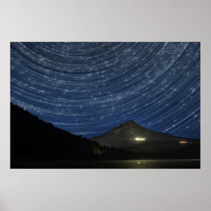 Stjärnaslingor över monteringshuvan på Trillium Poster