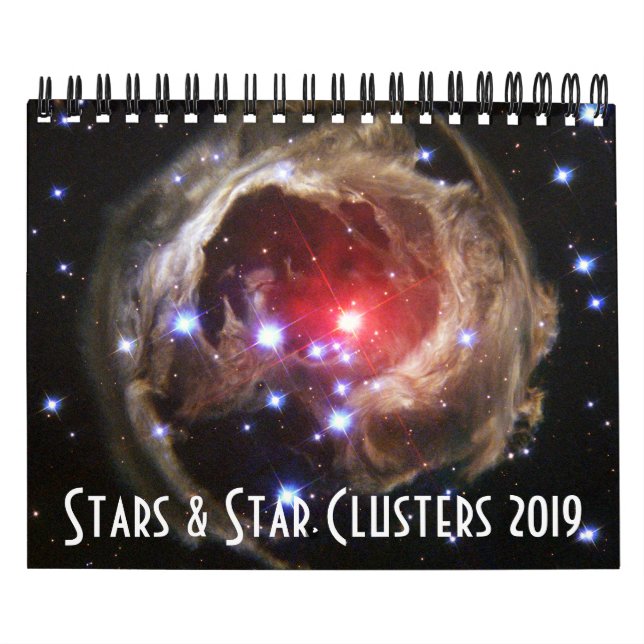 Stjärnastjärnan samla i en klunga astronomiNASA Kalender (Omslag)