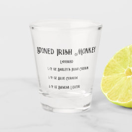 Stjärnat Irish Monkey Novelty Shot Glass