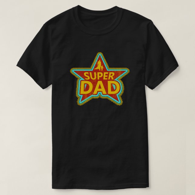 Stjärnatoppenpappa T-shirt (Design framsida)