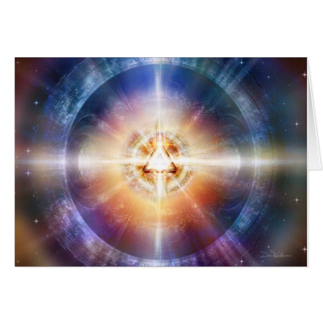StjärnatriangelOrb Hälsningskort (Framsidan Horizontal)